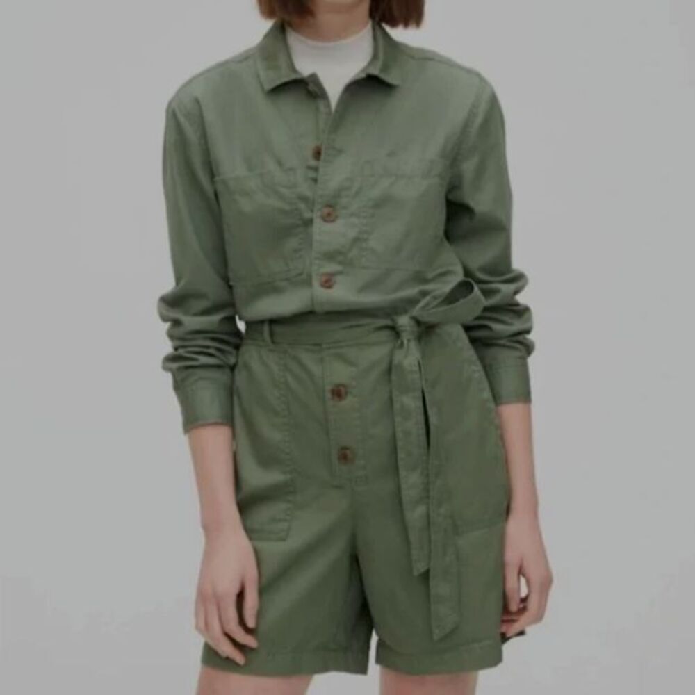 Gap Green Romper Long Sleeve ‎ 6 New without tags ! - Picture 3 of 11